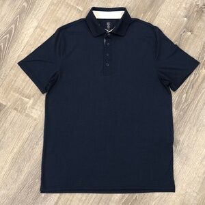Cariloha Navy Bamboo Blend Polo Shirt- Men's Size Large